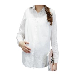 SKUFPW021 manufacturing long-sleeved overalls maternity dress design loose maternity dress shirt maternity dress supplier SKUFPW021 manufacturing long-sleeved overalls maternity dress design loose maternity dress shirt maternity dress supplier